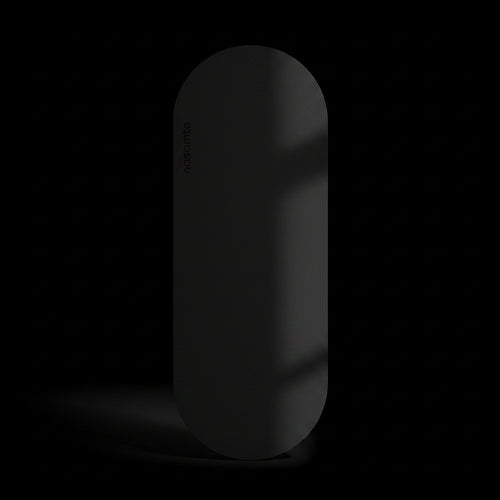 black color Yoga Mat shot in a black studio background