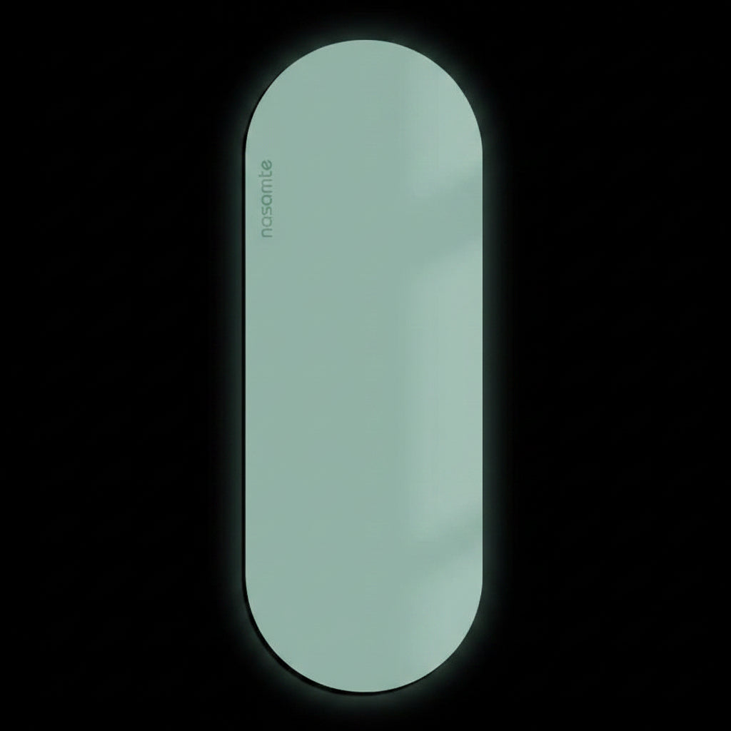 mustard green color Yoga Mat shot in a black studio background