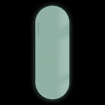mustard green color Yoga Mat shot in a black studio background
