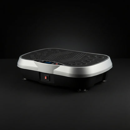 Vibration plate on a black studio background